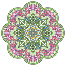 multi-color mandala