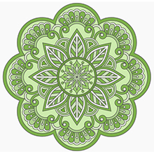 monochromatic mandala